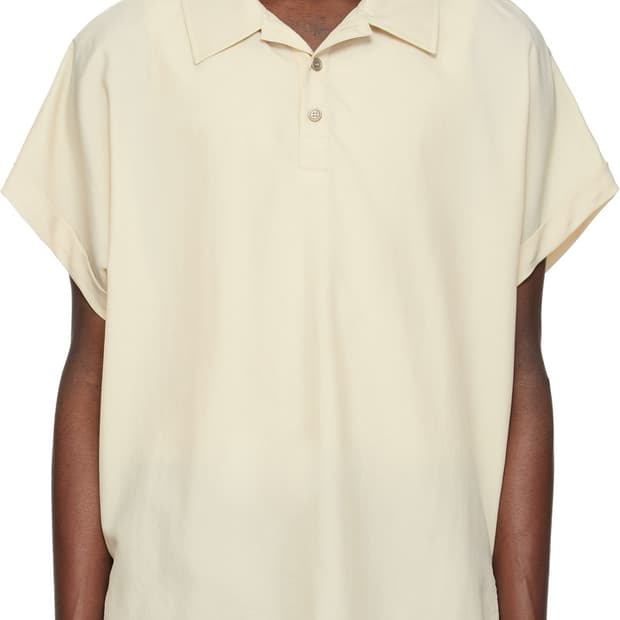 [할인] 렉토 25SS 돌먼 슬리브리스 폴로 셔츠 라이트 베이지
