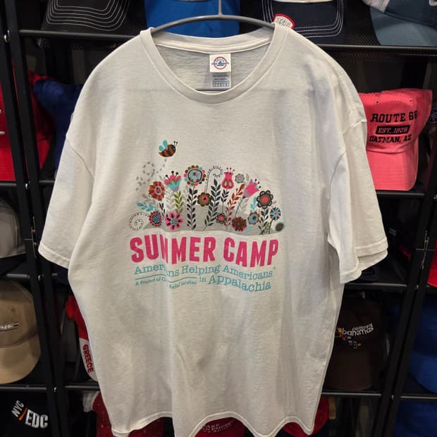 [상태최상]USA 빈티지 프린팅 깔끔한 흰티 L summer