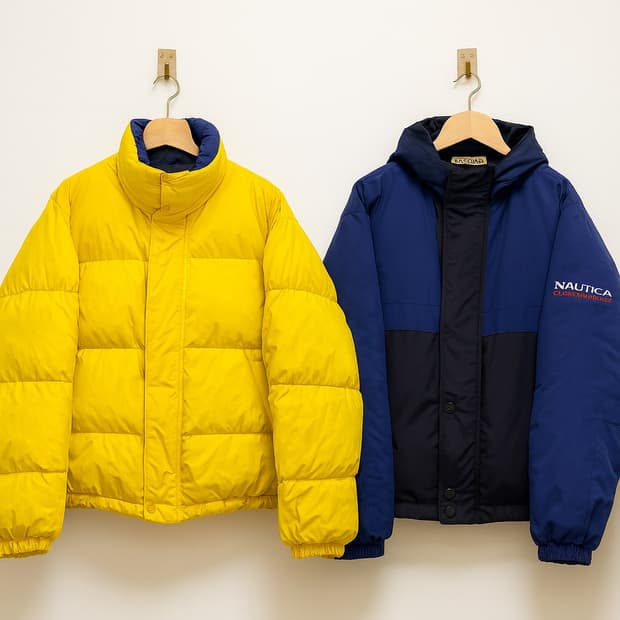 90s 빈티지 노티카 리버시블 패딩 