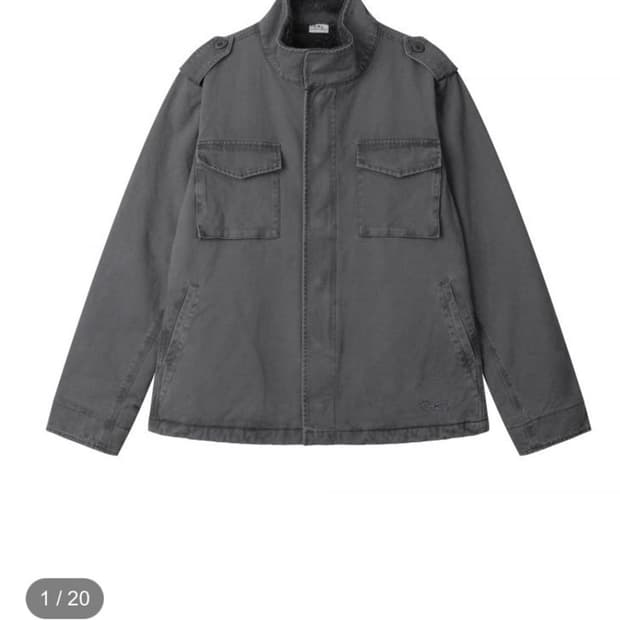 어스지구 필드자켓 챠콜 새상품