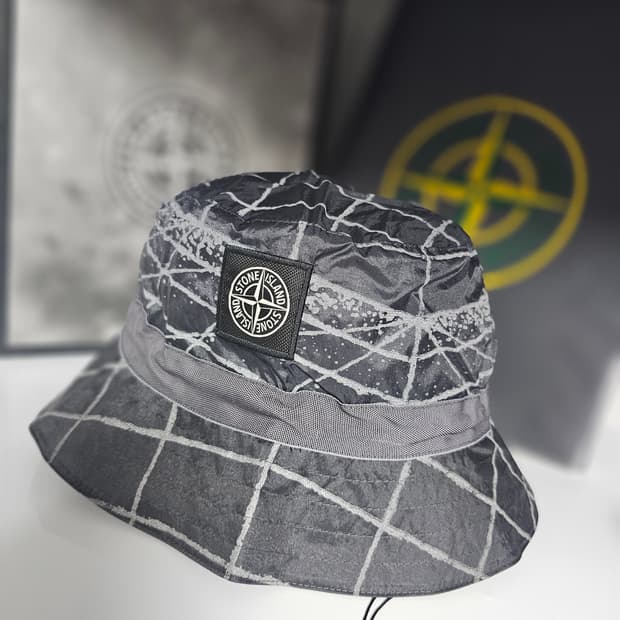 스톤아일랜드 리플렉티브 패커블 버킷햇 (새 상품)