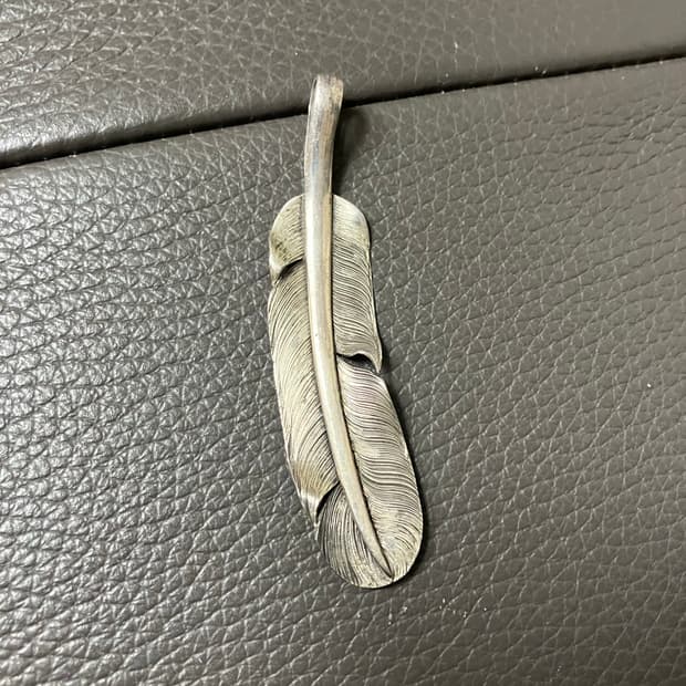 네이티브 아메리칸 실버 깃털 팬던트