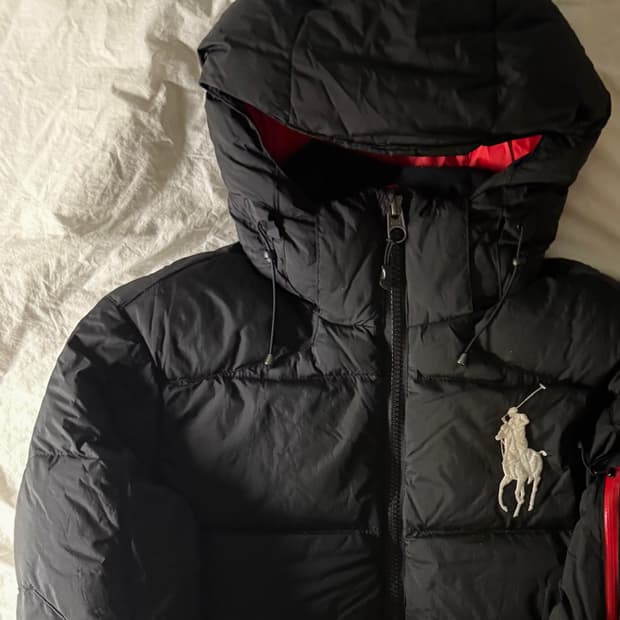 폴로 빅포니 패딩 블랙 M
