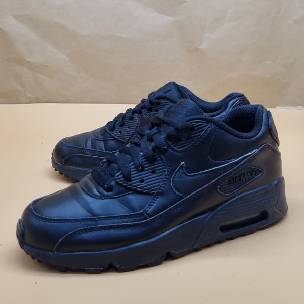 나이키 에어맥스90 레더 블랙 운동화240.