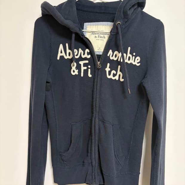 아베크롬비 네이비 후드집업 xs