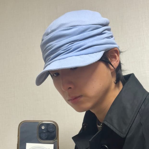 Ca4la 드레이프 와이어 니트 캡