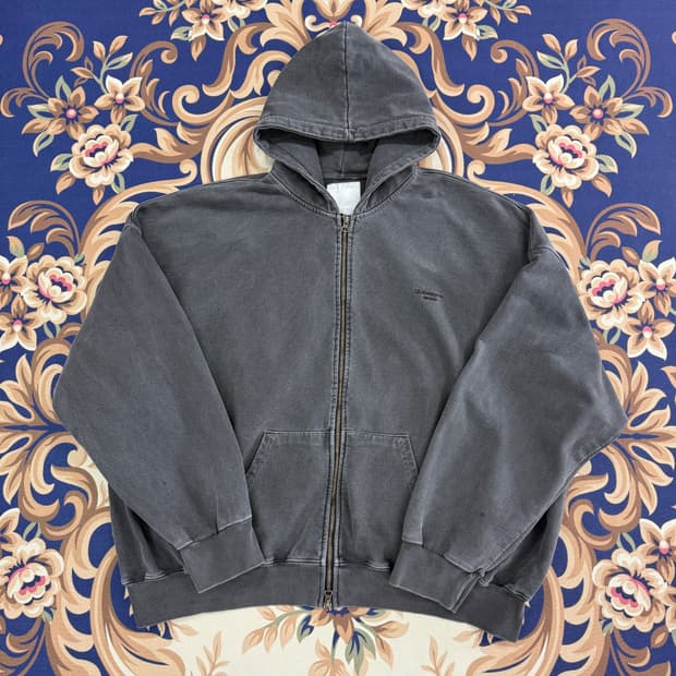 (2)언더마이카 Undermycar 피그먼트 후드집업티셔츠