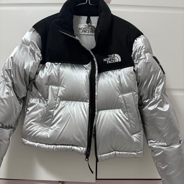 노스페이스 화이트라벨 노벨티 눕시 다운 실버/블랙 S 