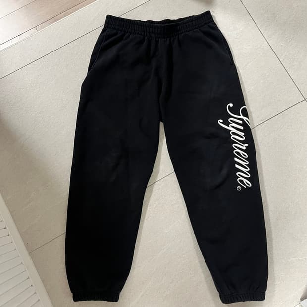 슈프림 스크립트 스웻 팬츠 m