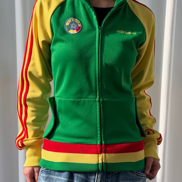 [S]아디다스 에티오피아 트레포일 트랙탑 져지