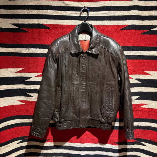 Vintage flight leather jacket