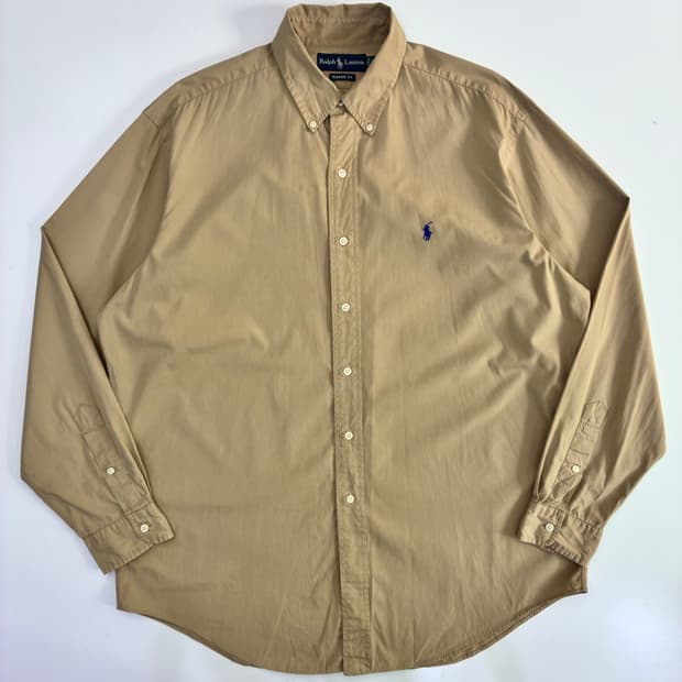 Polo 폴로 랄프로렌 90‘s 베이지 워크 오버핏 셔츠