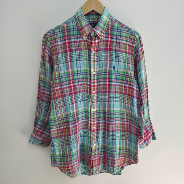 [S] 폴로 랄프로렌 린넨 체크 셔츠