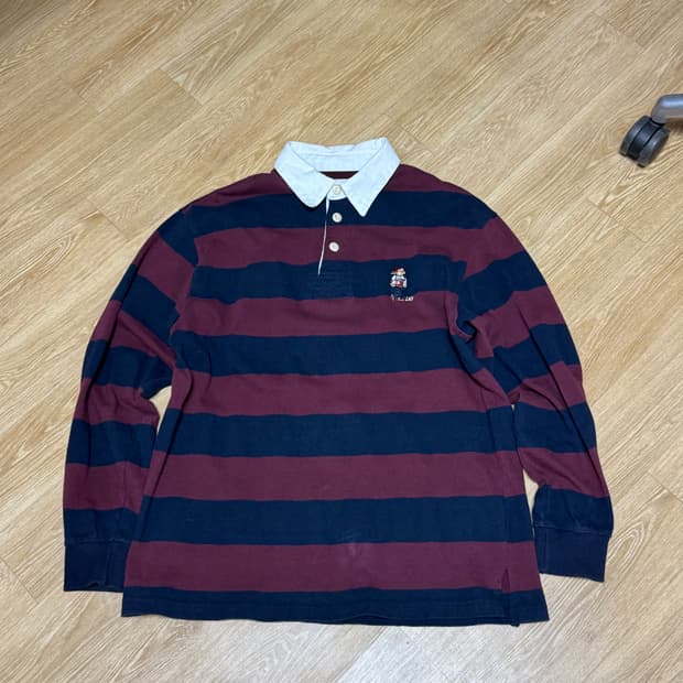 Beyond Closet 스트라이프 럭비티 M