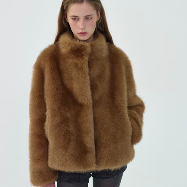 리본빛 코코 퍼 자켓 ribbonbit coco fur jacket