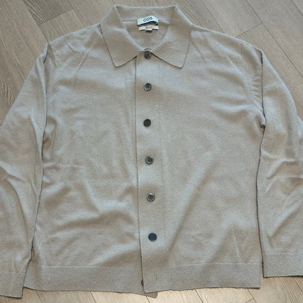 (M) 코스 칼라 가디건 베이지