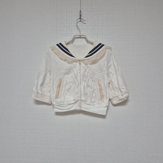 리즈리사 샘플 히메카지 세일러파카 오프화이트