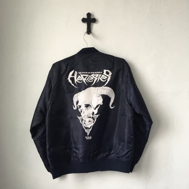 Back printing point ma 1 jacket