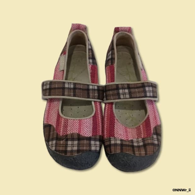 KEEN MARY JANE CHECK PINK