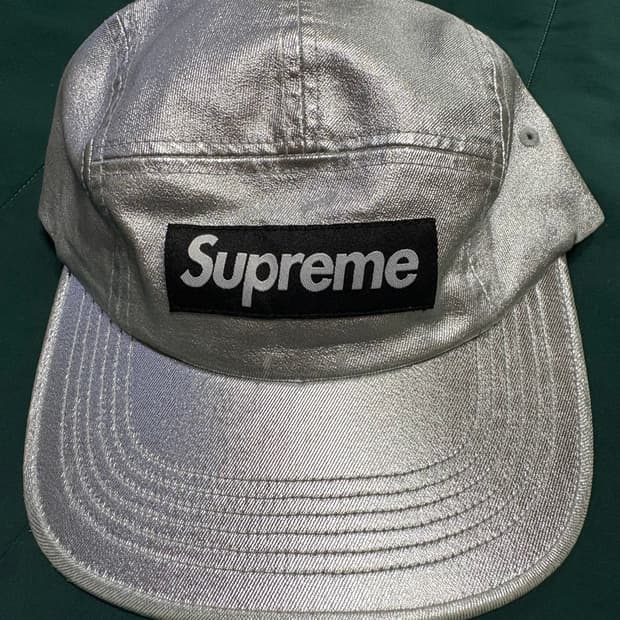슈프림캠프캡 실버 25ss
