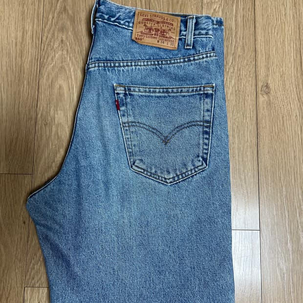90s 빈티지 리바이스 550 34-30 블랭크탭