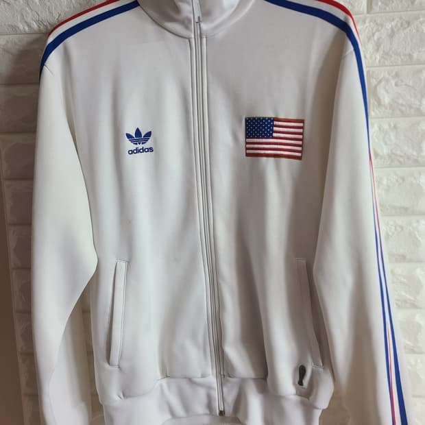 (희귀)아디다스 USA 트랙탑 화이트(105)