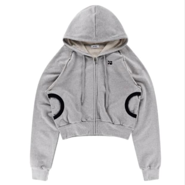 큘 후드집업 그레이
