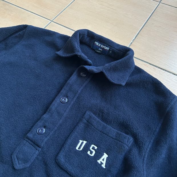 90‘s USA 폴로스포츠 플리스풀오버