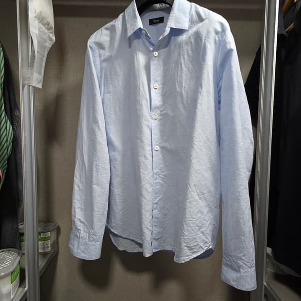 띠어리 라미 린넨 셔츠 / 라이트 블루/ M