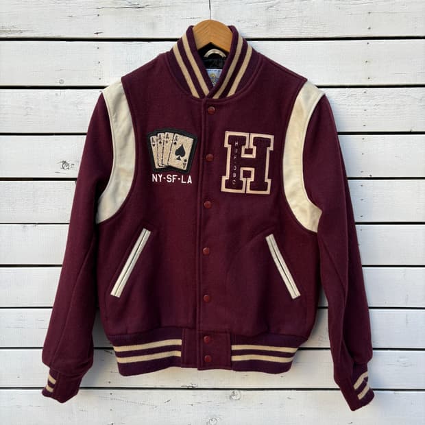 Golden Bear 골든베어x허프 made in usa 바시티 자켓