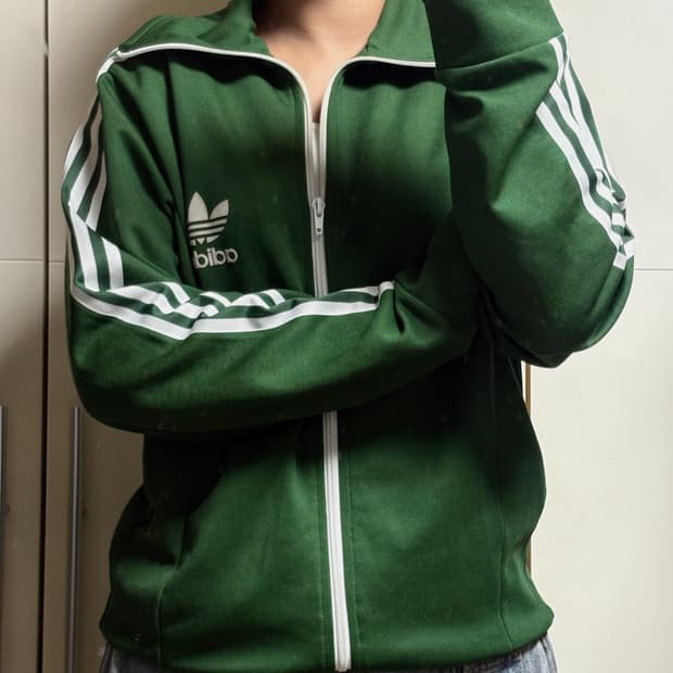 아디다스 빅로고 그린 녹색 져지