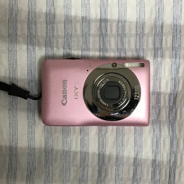 캐논 IXY 200F (IXUS 105) 핑크 빈티지 디지털 카메라 작례
