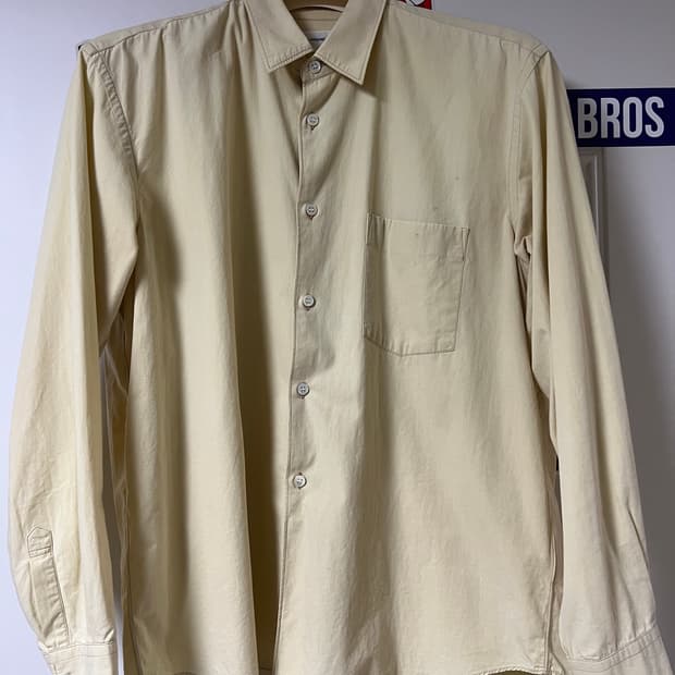 [S] 꼼데가르송 셔츠 옐로우