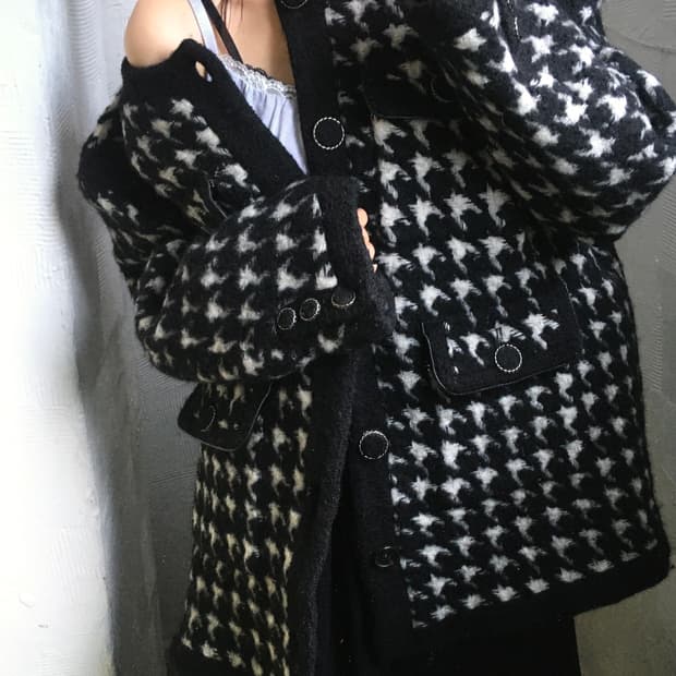 ADERERROR 아더에러 22FW 하운드투스패턴 트위드 자켓