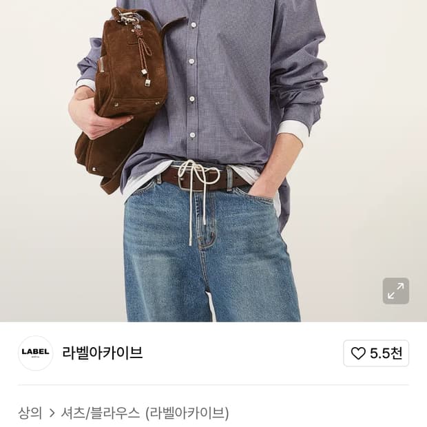 라벨아카이브 Oliver cotton shirts pin check