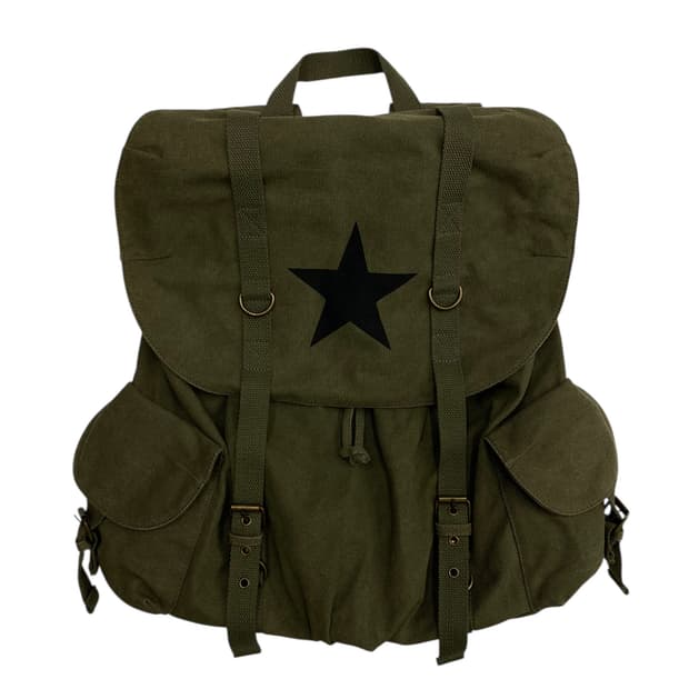 빈티지 y2k 스타 카키백팩