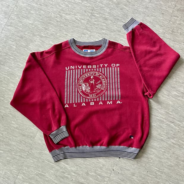 90년대 러셀 앨라배마 대학교 맨투맨 (L) MADE IN USA