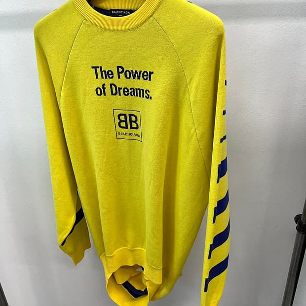 100) 발렌시아가 옐로 오버니트 