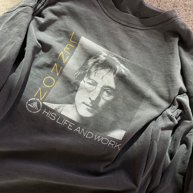 90-00s John Lennon Faded Band LS