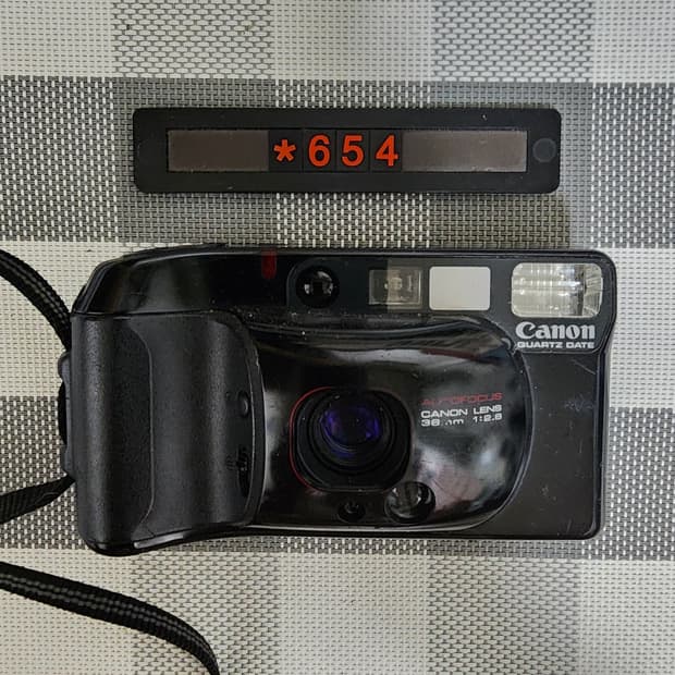 캐논 오토보이 3 데이터백 필름카메라