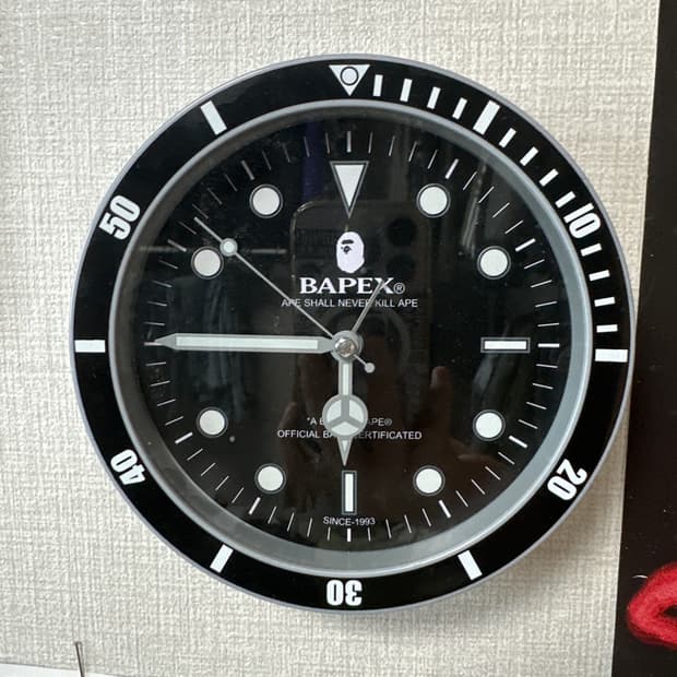 베이프 탁상 벽걸이 시계