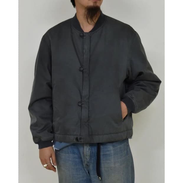 25aw Vintage Silk Bomber Jacket