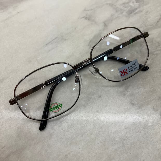 카라 KARRA 브론즈 스틸 소프트 스퀘어 메탈테 안경