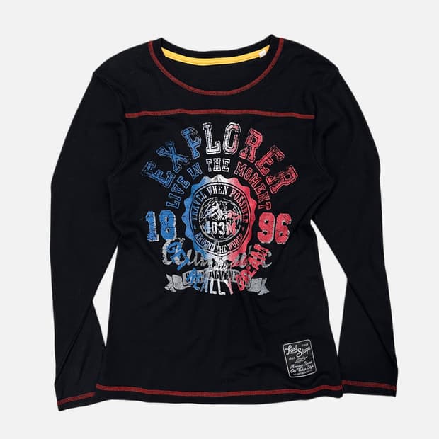 printing stitch detail t-shirt
