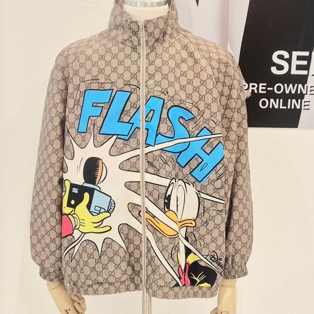 구찌 X 디즈니 GG 슈프림 윈드브레이커 자켓