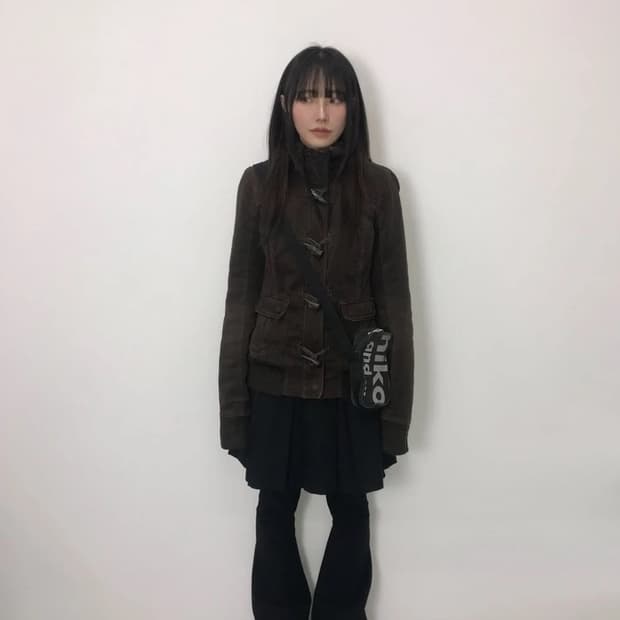 Abercrombie Toggle Fur Collar Jacket