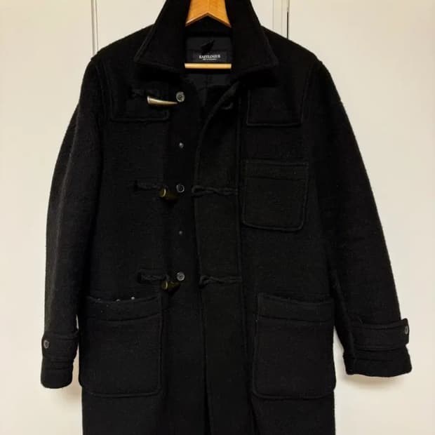 이스트로그 초기 더플 코트 블랙 색상 M