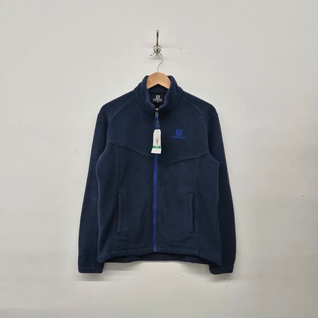 살로몬 네이비 플리스 자켓 남녀공용 M