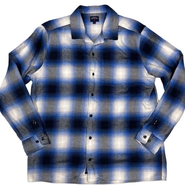 NOAH Blue Check Shirts L