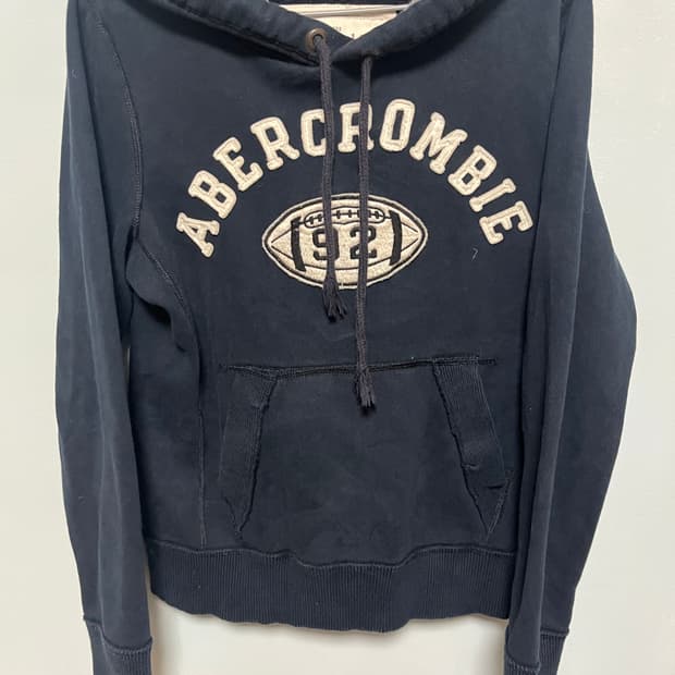 아베크롬비 네이비 후드티